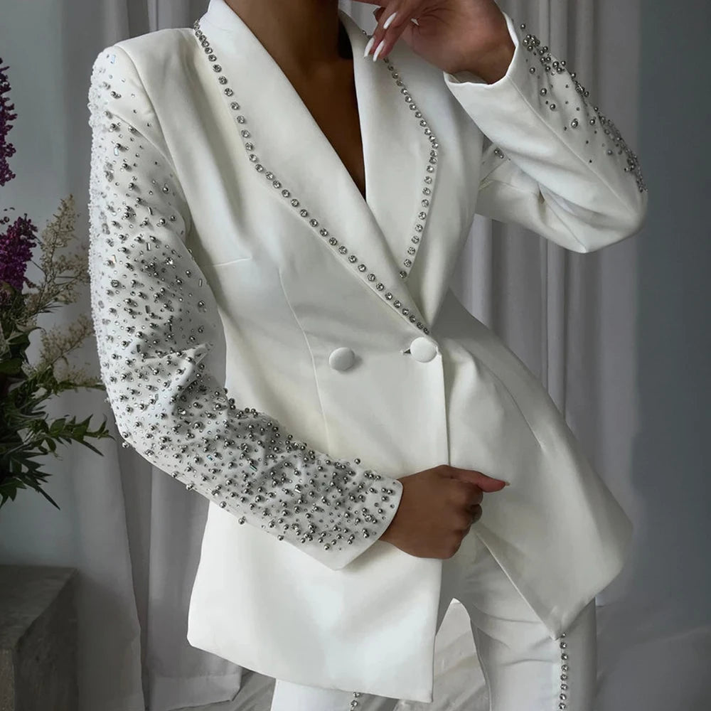 Spliced Diamonds Two Piece Pants Set