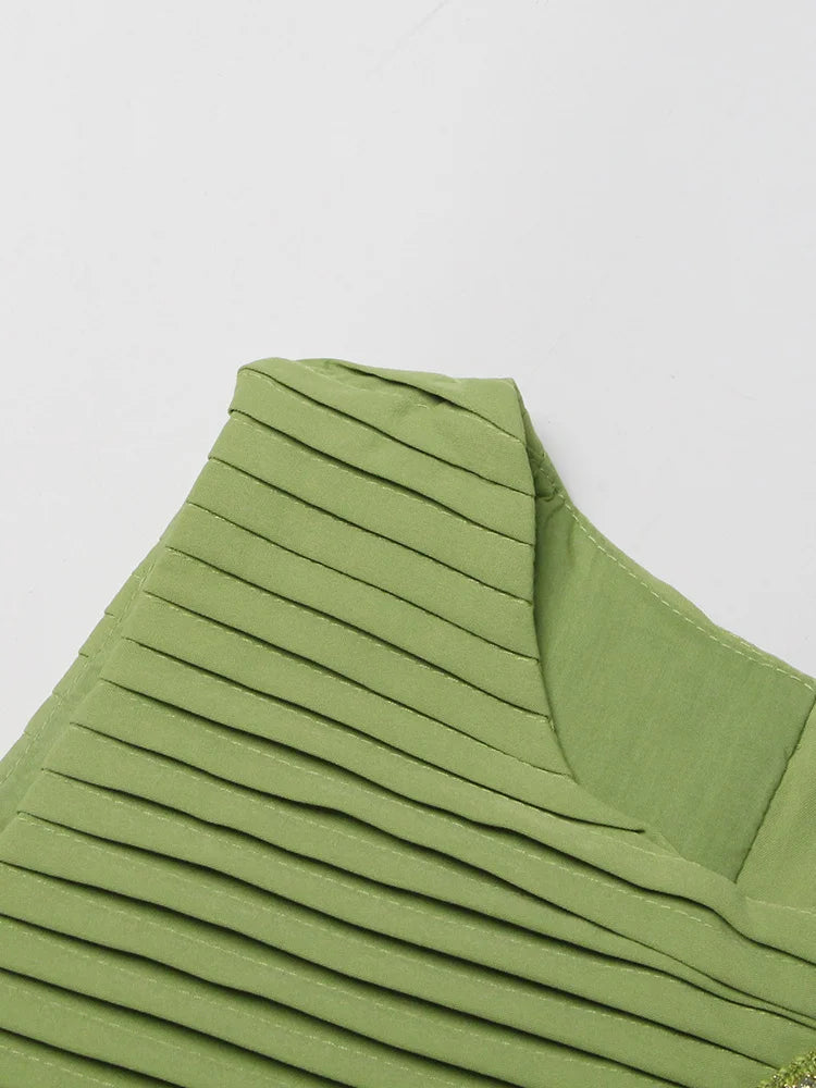 Solid Spliced Folds Two Piece Set