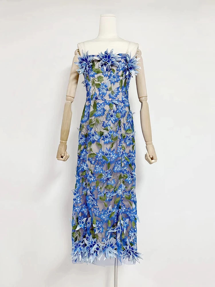 Strapless Feather Dress