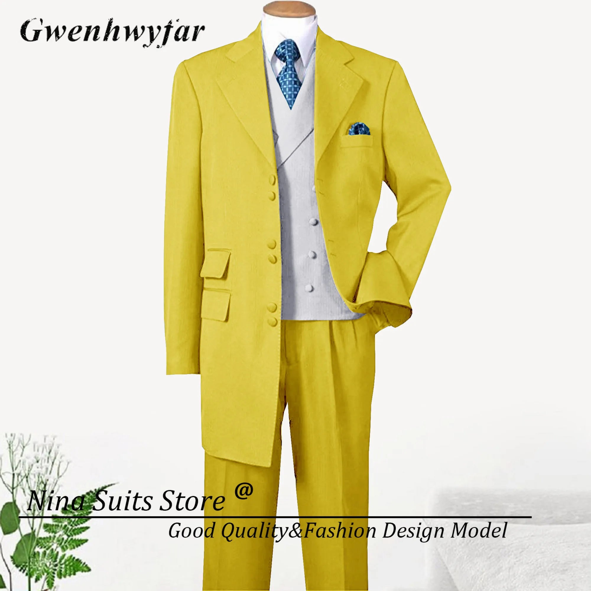 Men Long Coat Suits