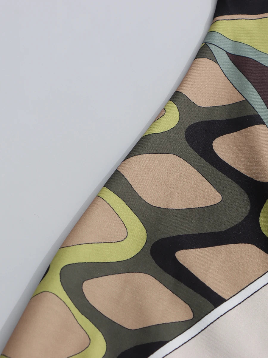 Hit Color Printing Casual Dresses
