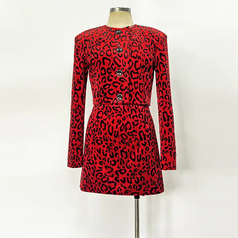Two Piece Leopard Set