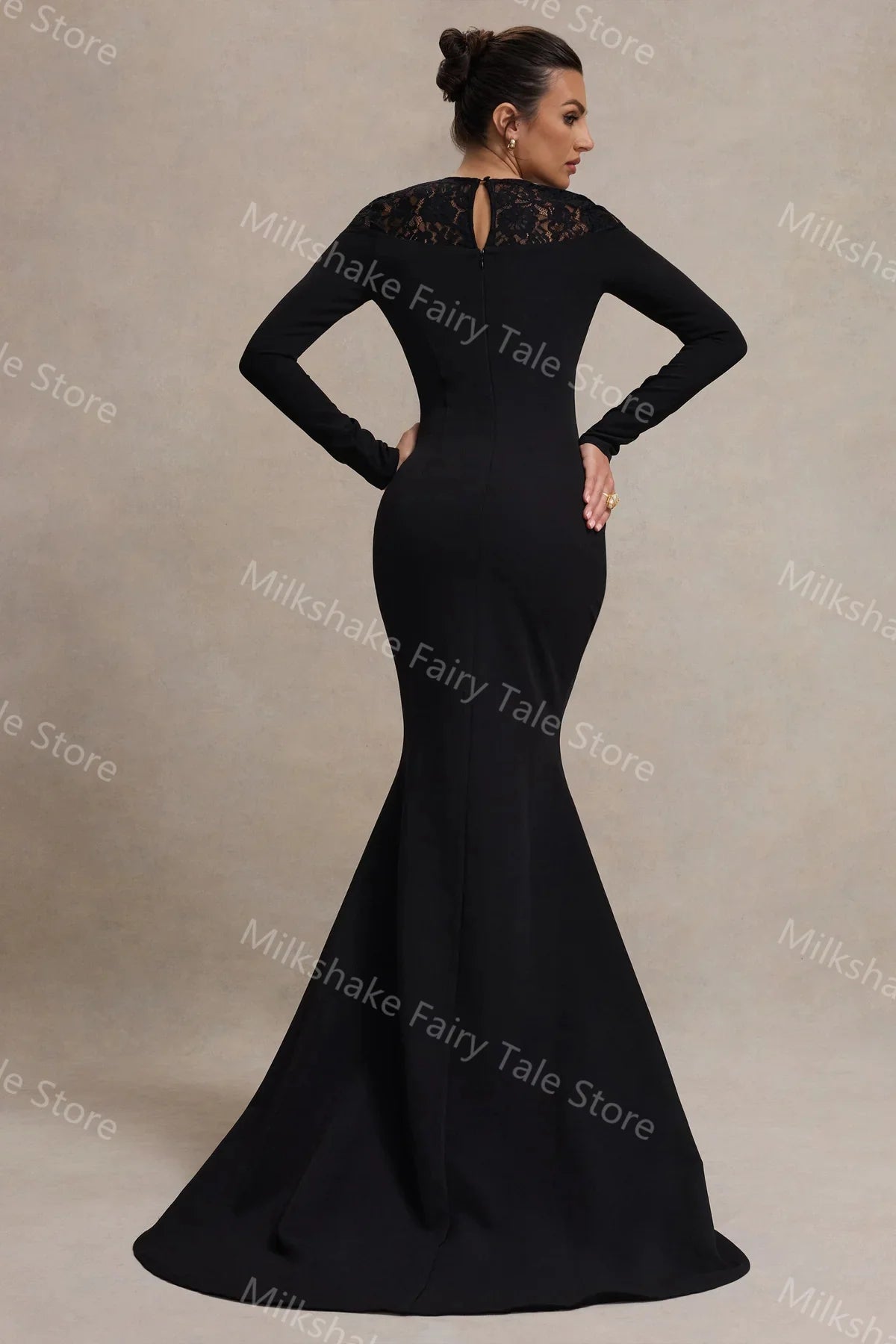 Vintage Black Evening Lace Appliqués