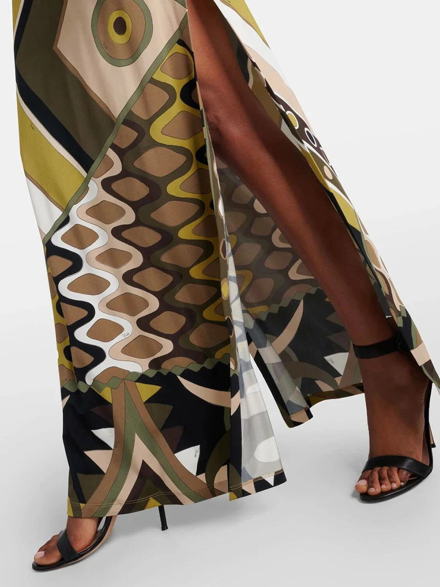 Hit Color Printing Casual Dresses
