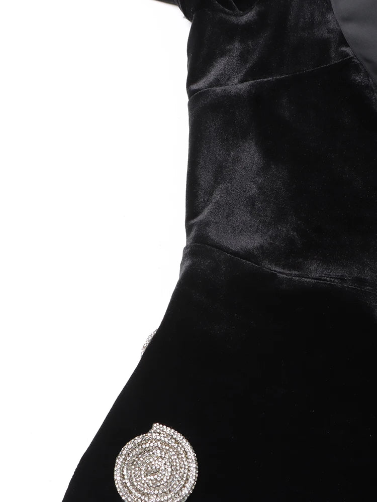 Patchwork Chain Mini Dress