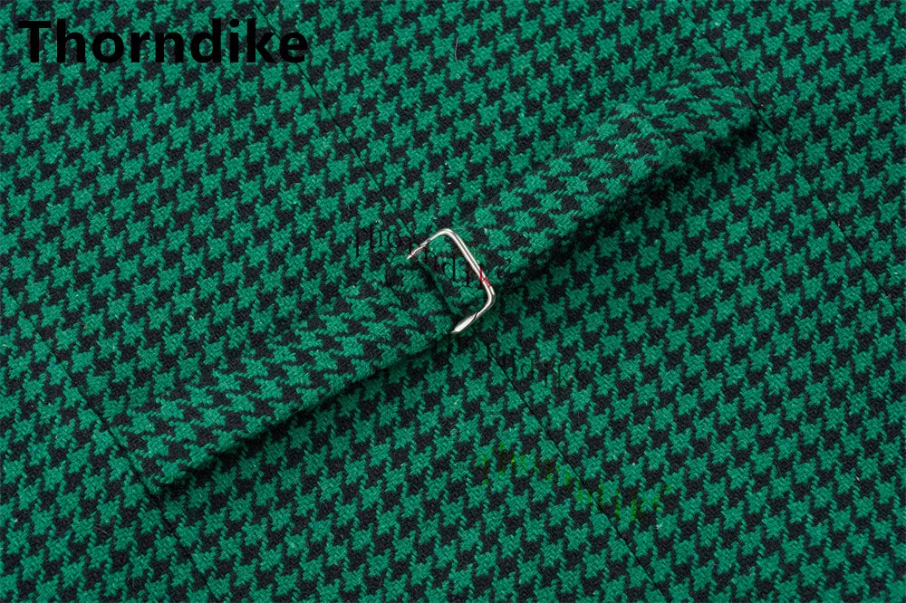 Men’s Houndstooth One Button Blazer Suit