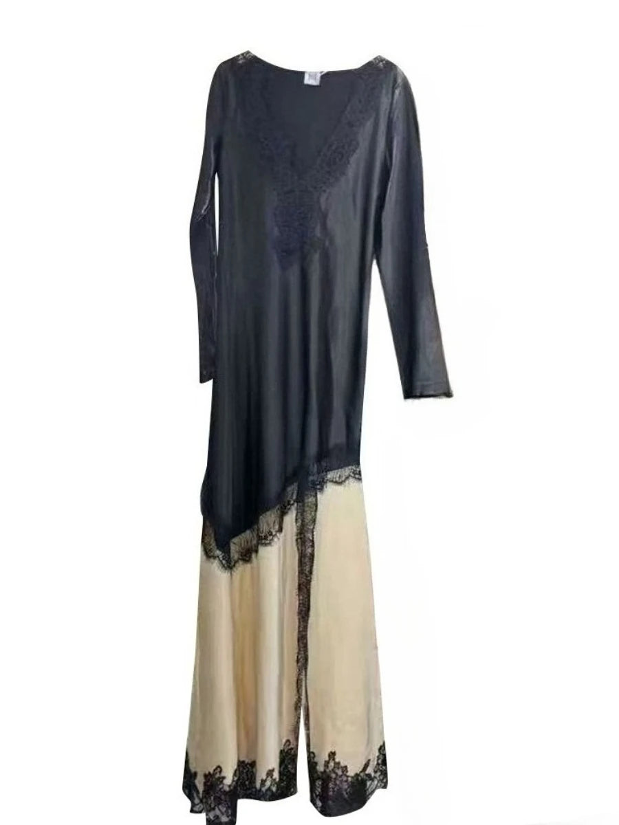Spliced Lace Dresses
