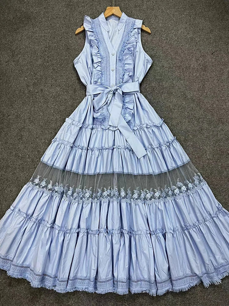 Patchwork Folds Dresses