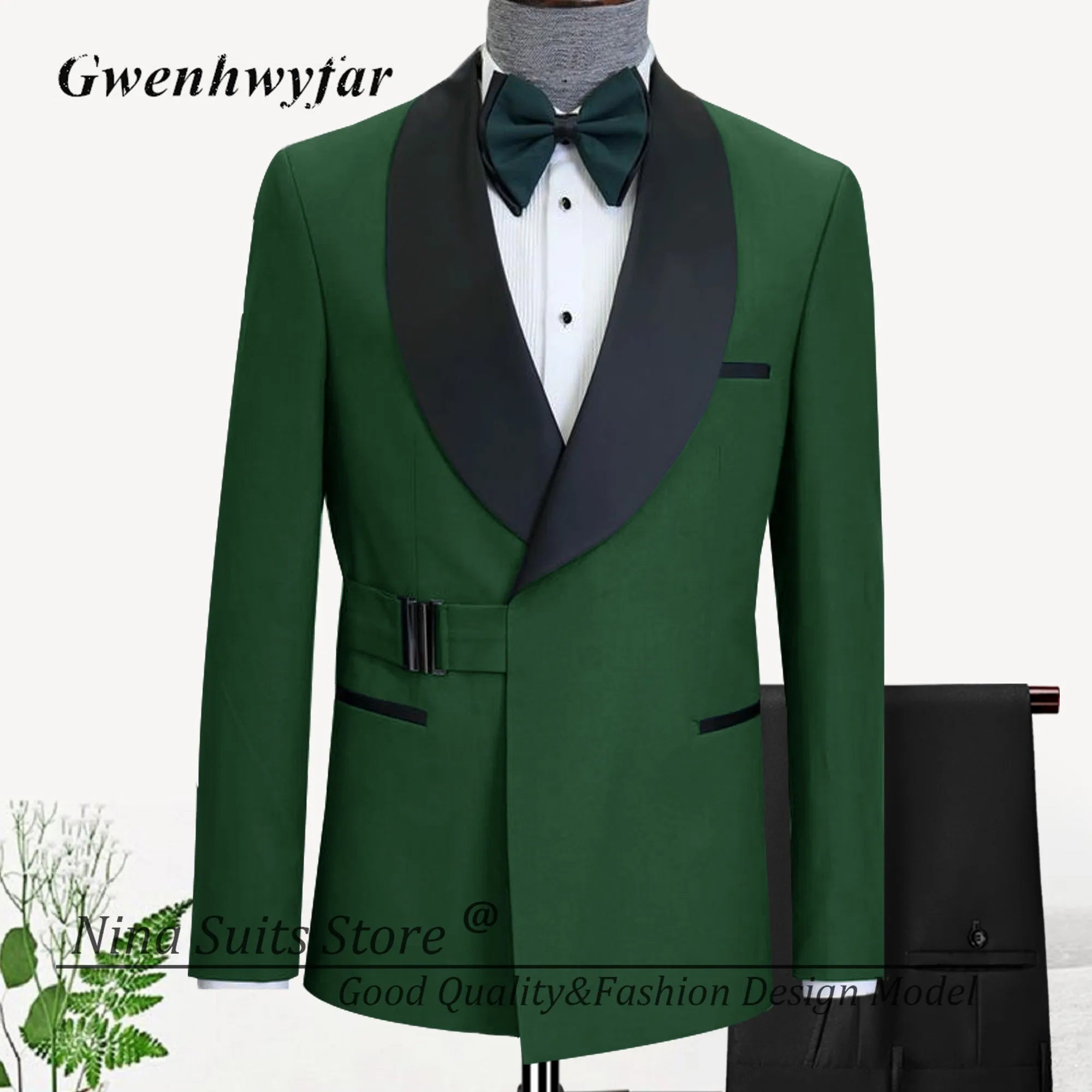 2 Pieces Suit Lapel Jacket Pants Sets