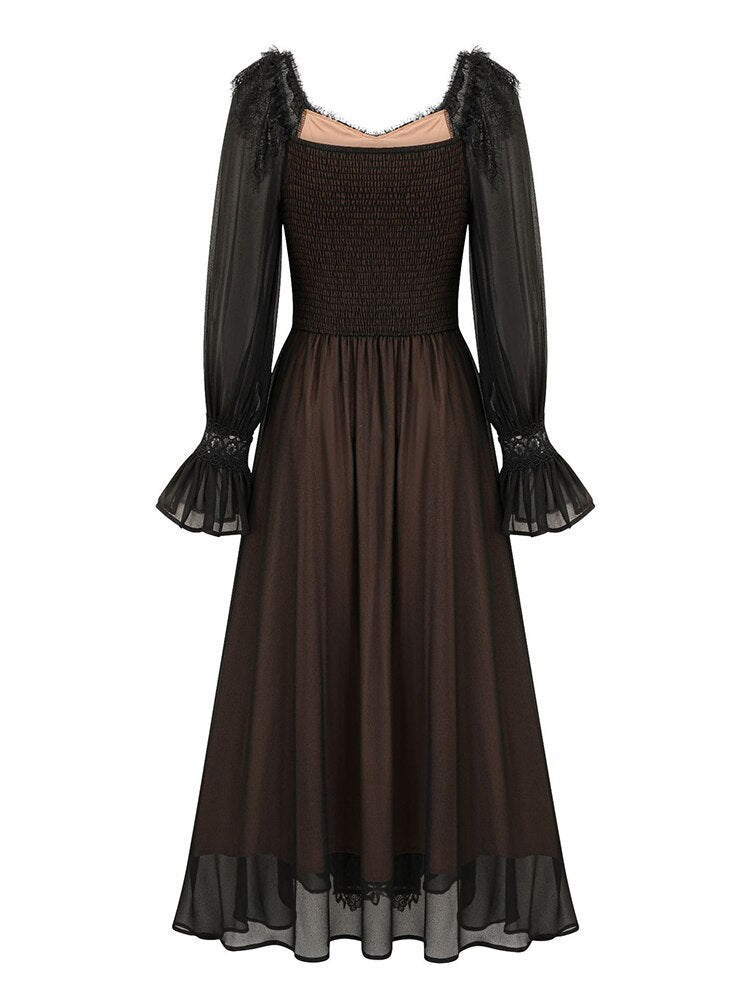 Embroidery Solid Dresses