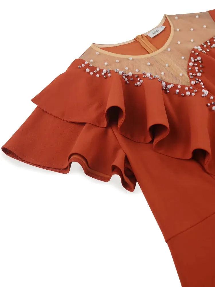 Plus Size Ruffled Dress