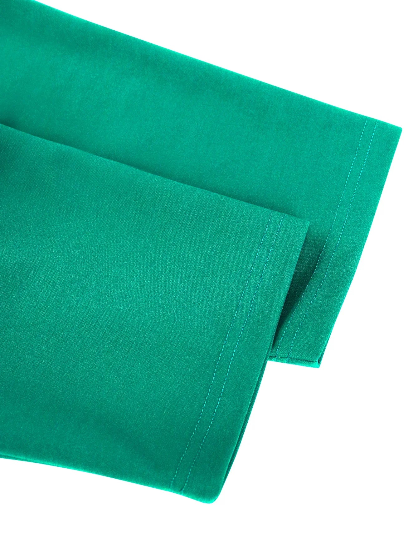 Stylish Green Elegant Pleated Dress