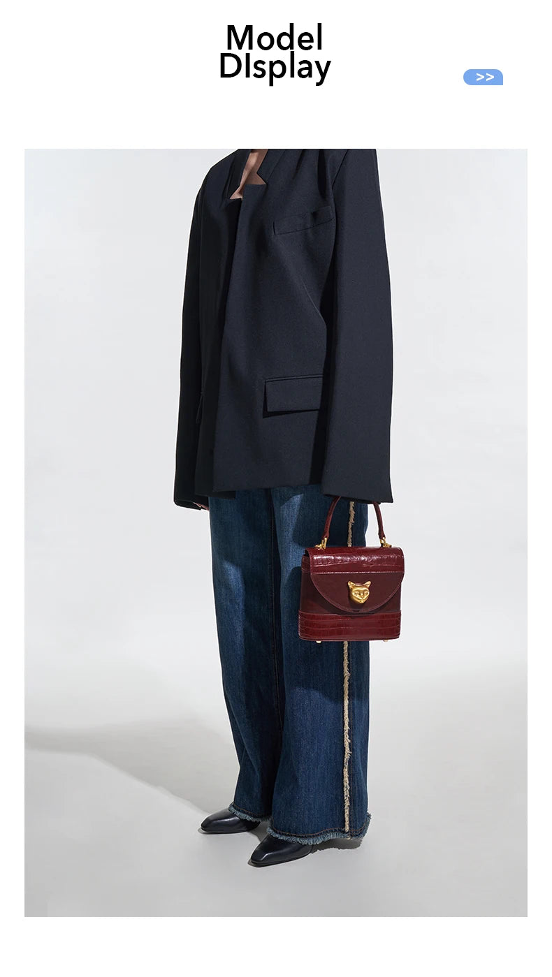 LEATHER DESIGNER BUCKET HANDBAGS