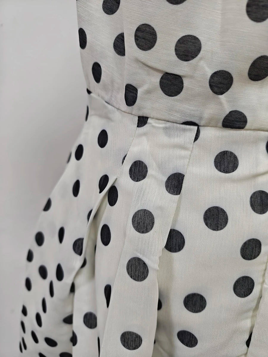 Polka Dot Elegant Midi Dresses