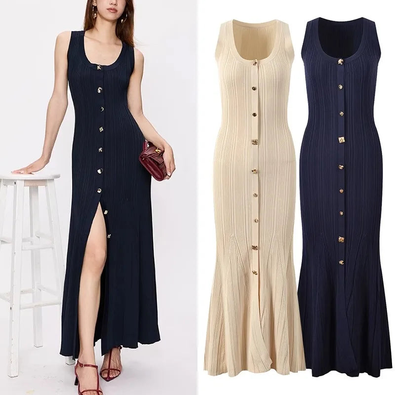 Sleeveless Knitted Dress