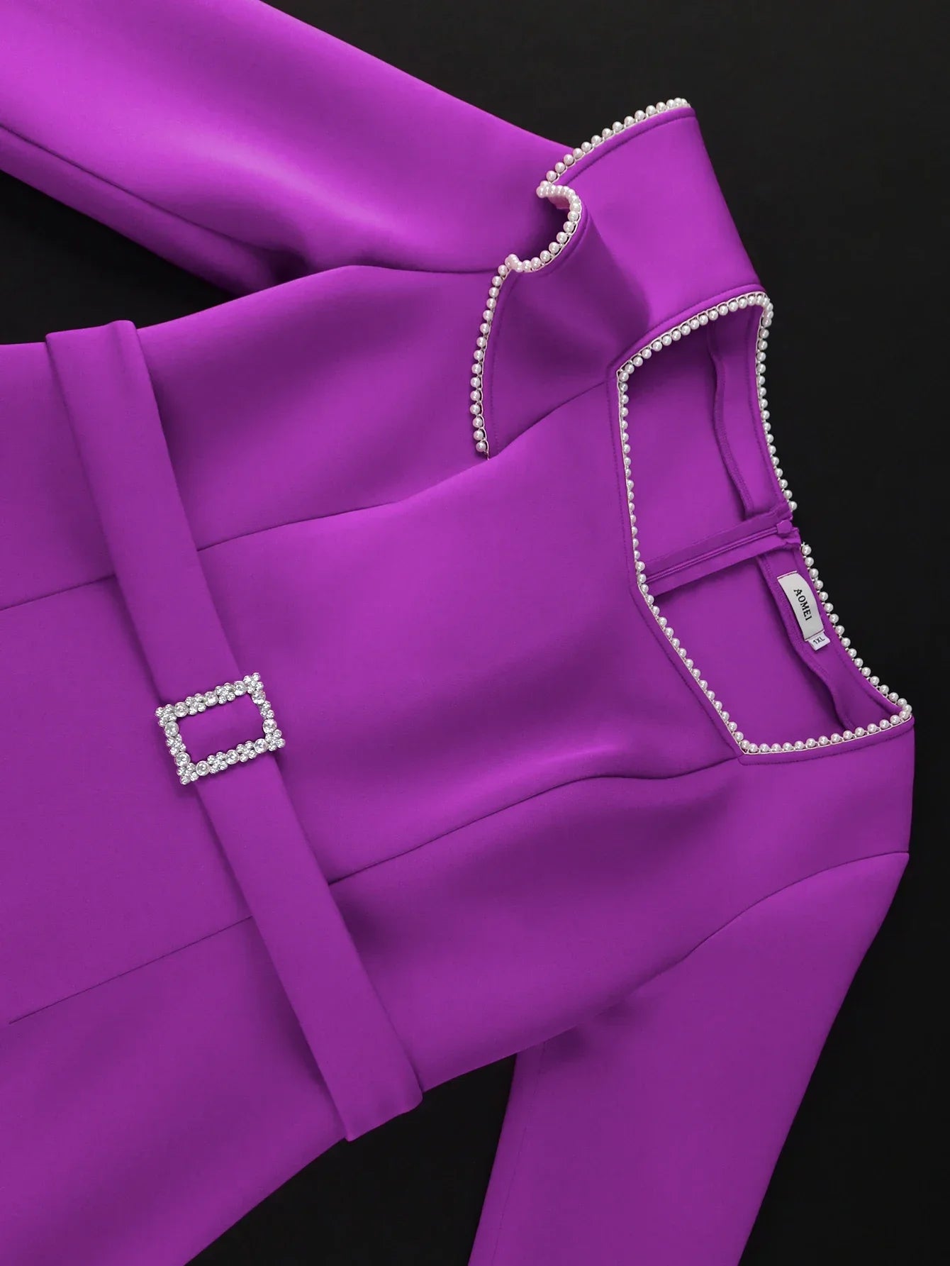 Plus Size Pearl Embellished Sheath