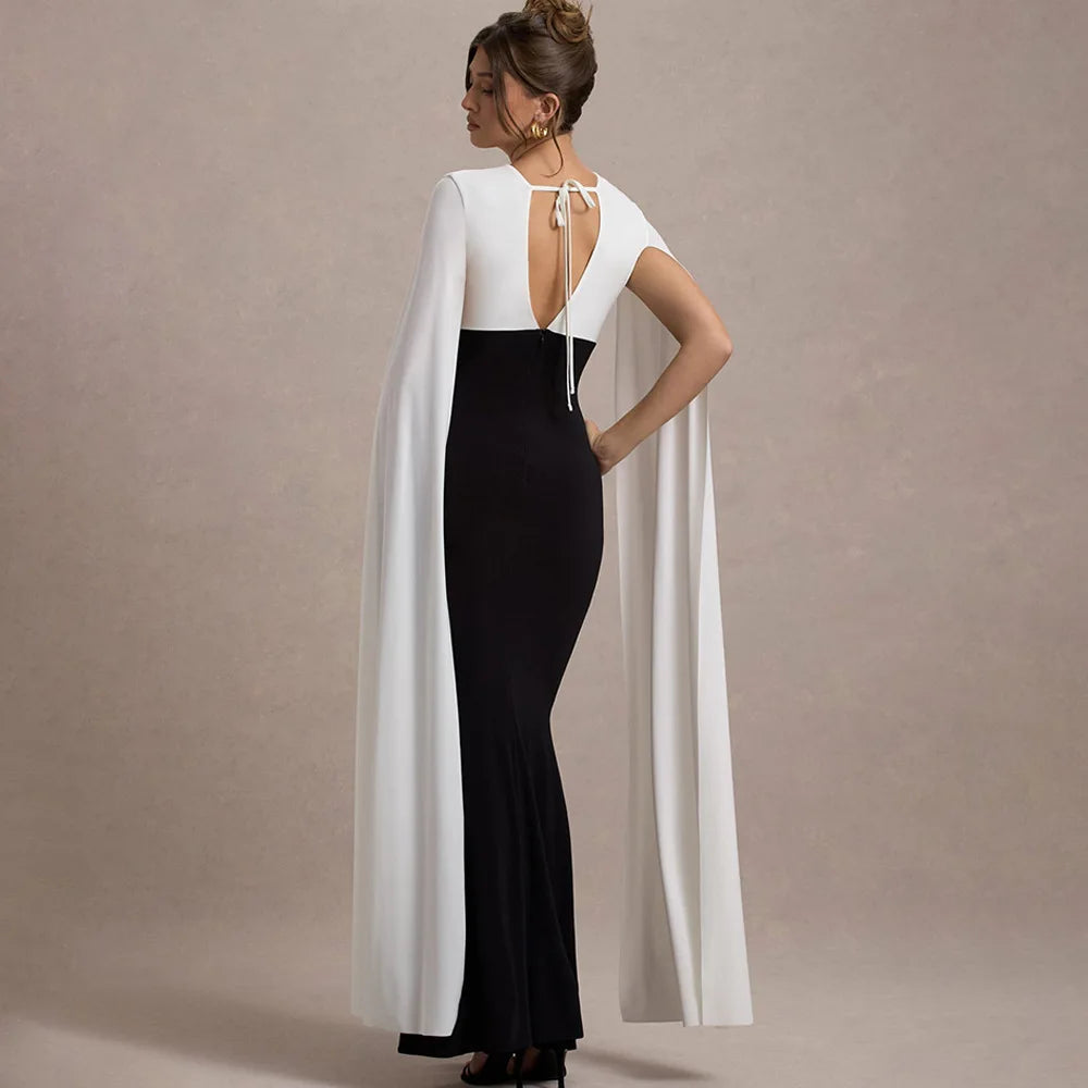 Vintage Black and White Evening Dresses