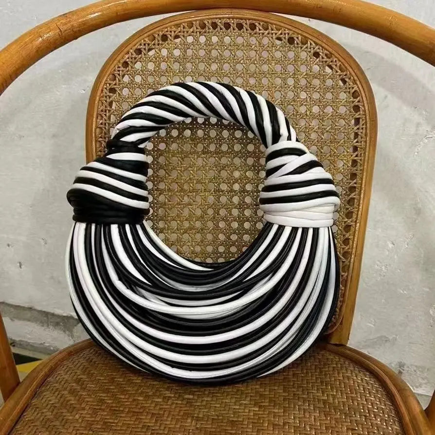 Handwoven Noodle Knotted Hobo Bags