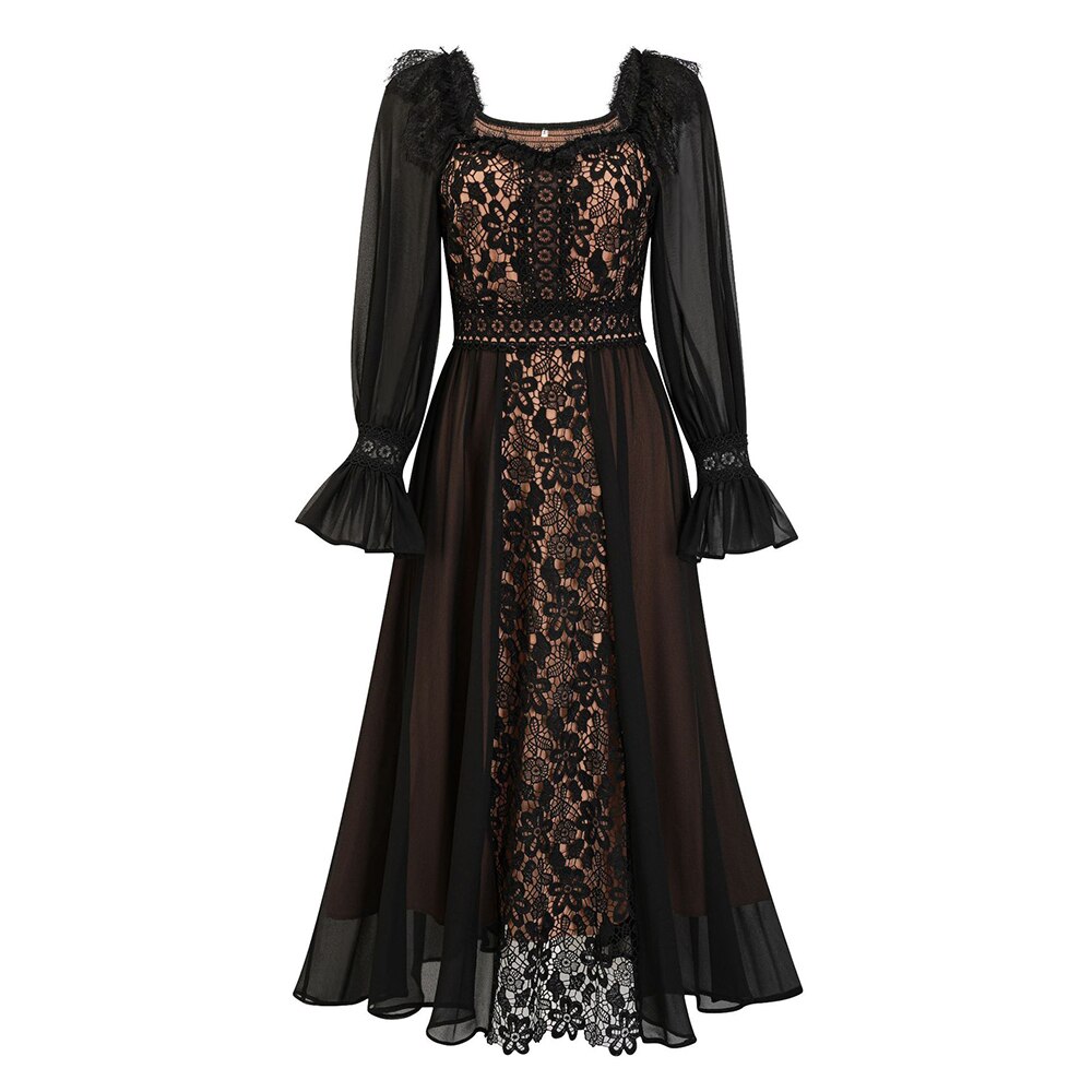 Embroidery Solid Dresses
