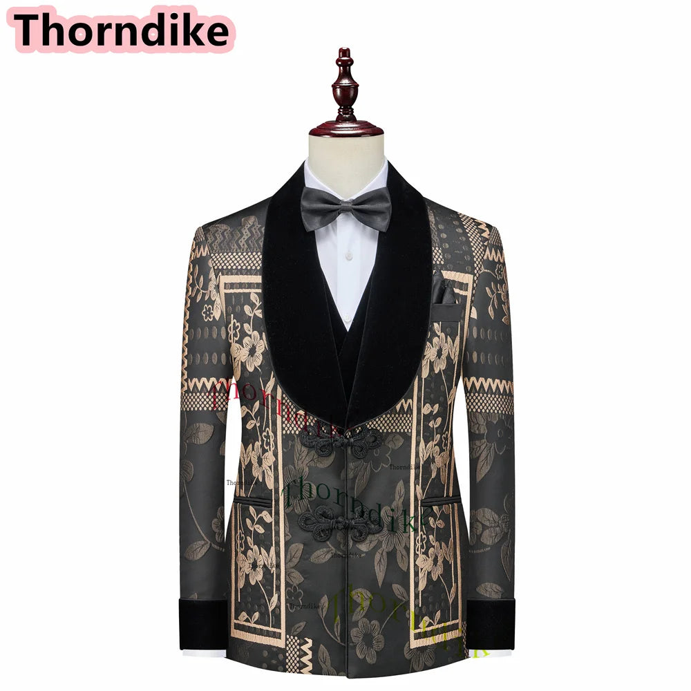 Luxury Men Suits Blazer 3 Piece Suits