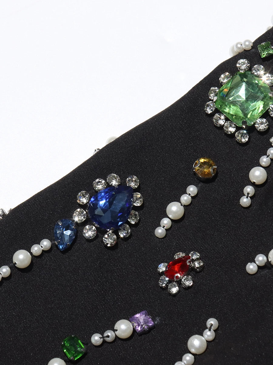 Spliced Diamonds Slimming Casual Blazers