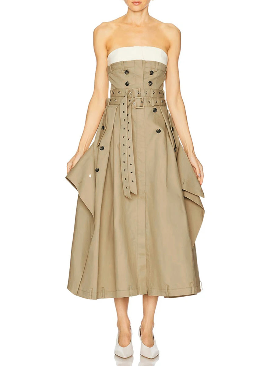 Strapless Sleeveless Dress