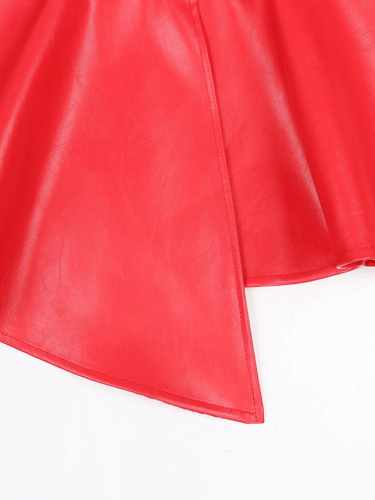 Red Leather Top