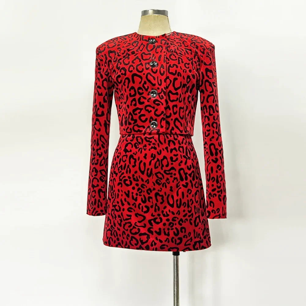 Two Piece Leopard Set