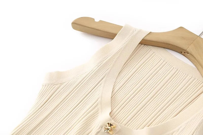 Sleeveless Knitted Dress