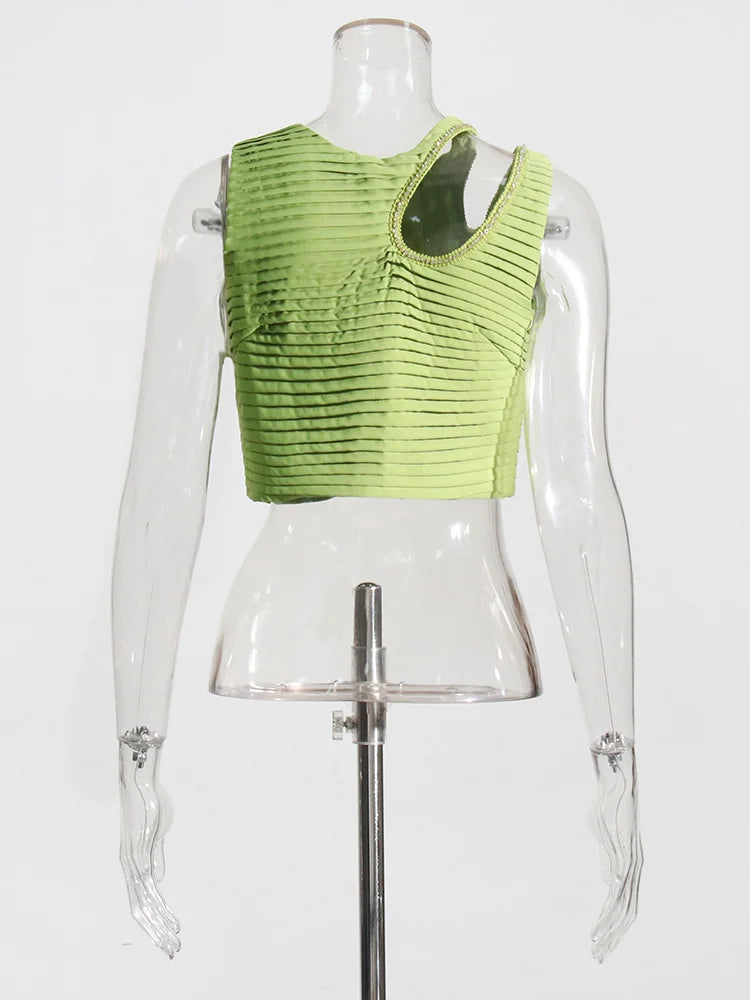 Solid Spliced Folds Two Piece Set