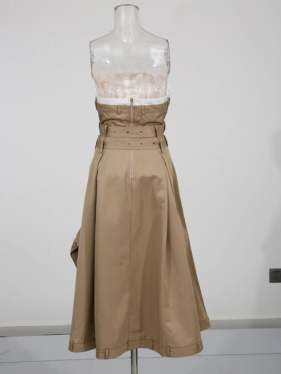Strapless Sleeveless Dress