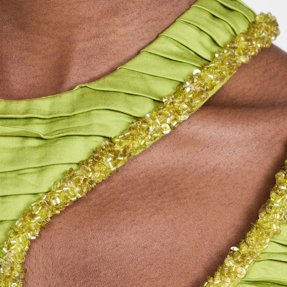 Solid Spliced Folds Two Piece Set