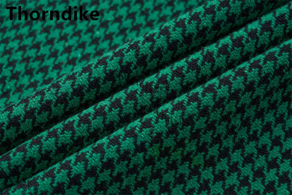 Men’s Houndstooth One Button Blazer Suit