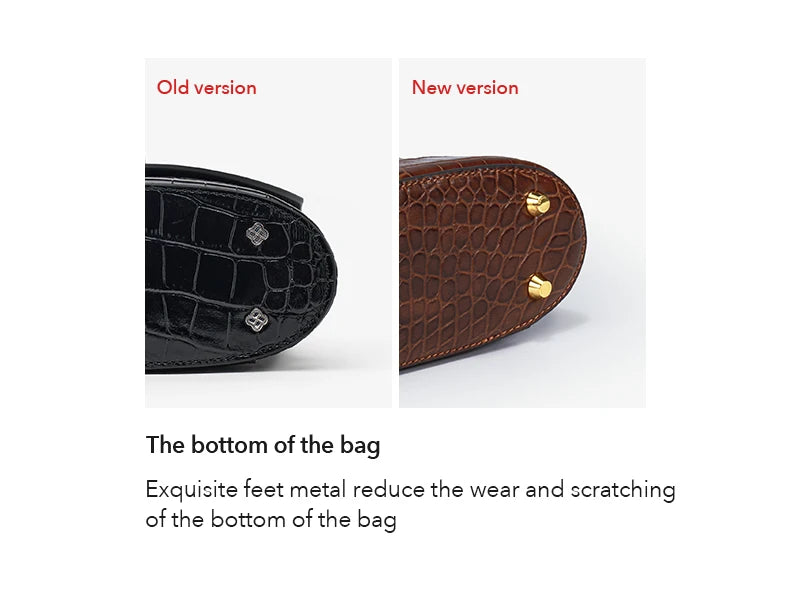 LEATHER DESIGNER BUCKET HANDBAGS