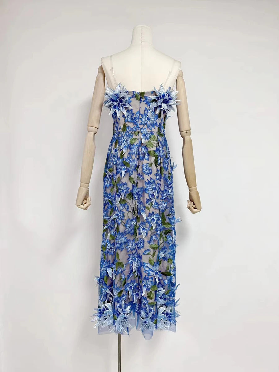 Strapless Feather Dress