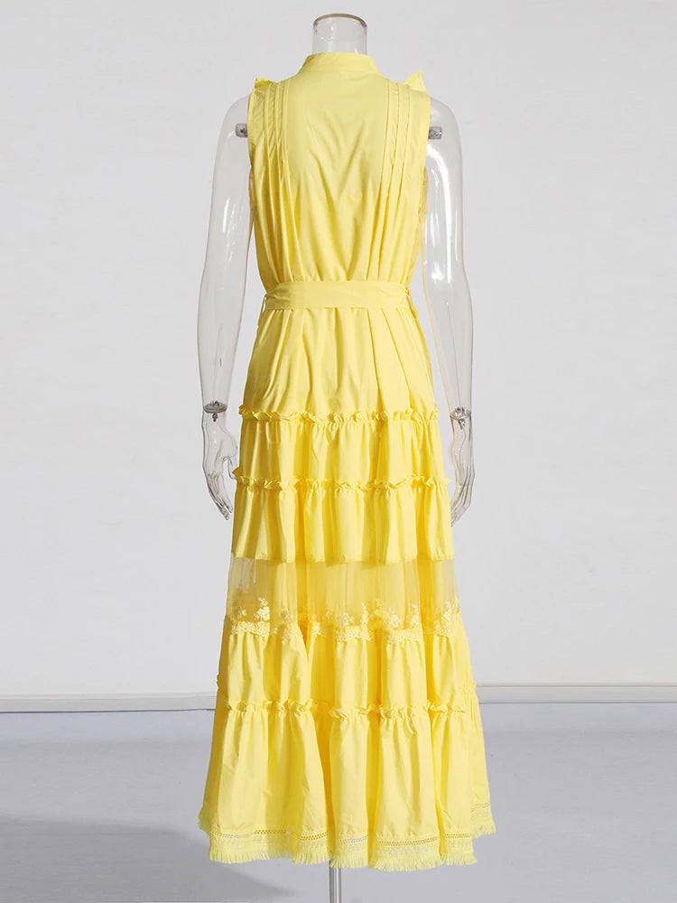 Patchwork Folds Dresses