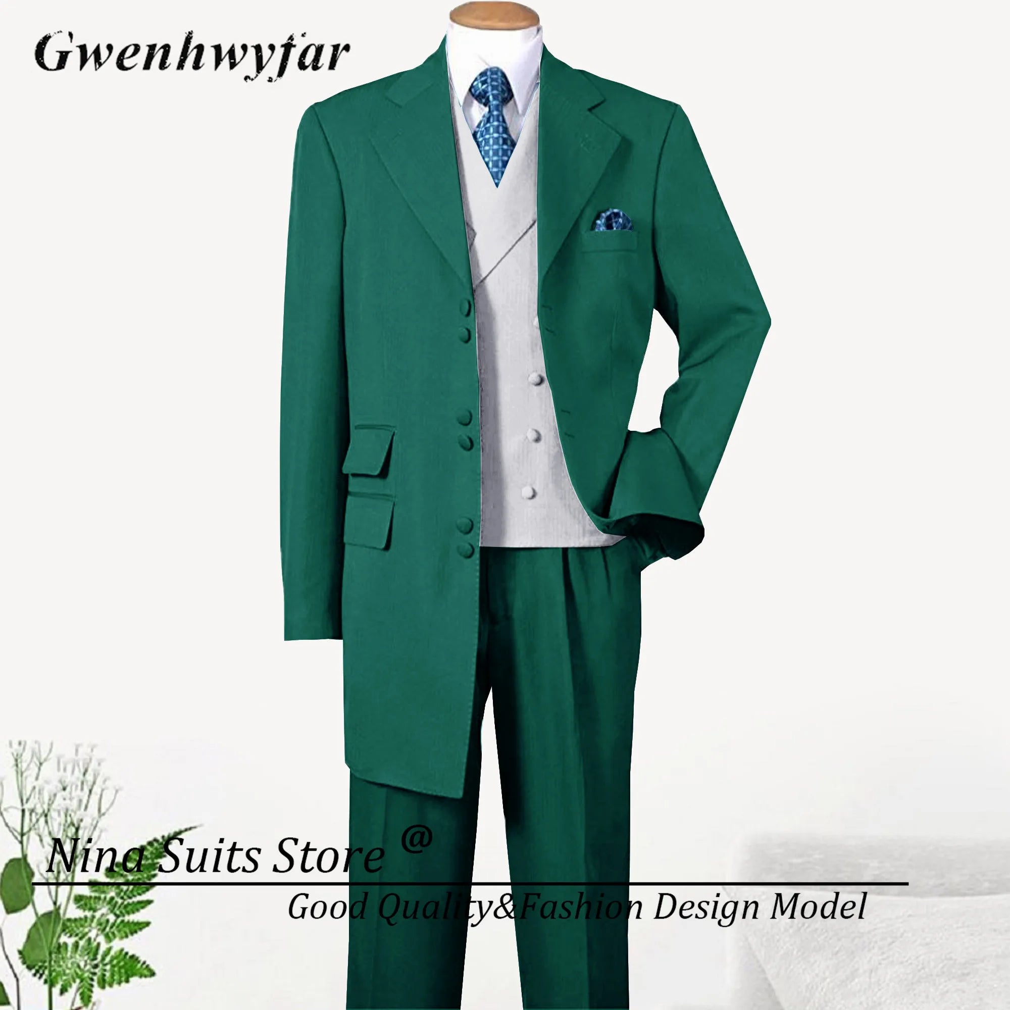 Men Long Coat Suits