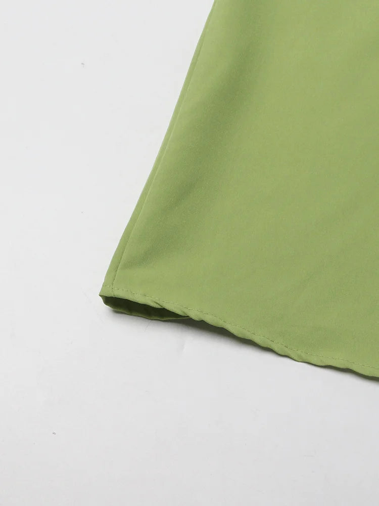 Solid Spliced Folds Two Piece Set