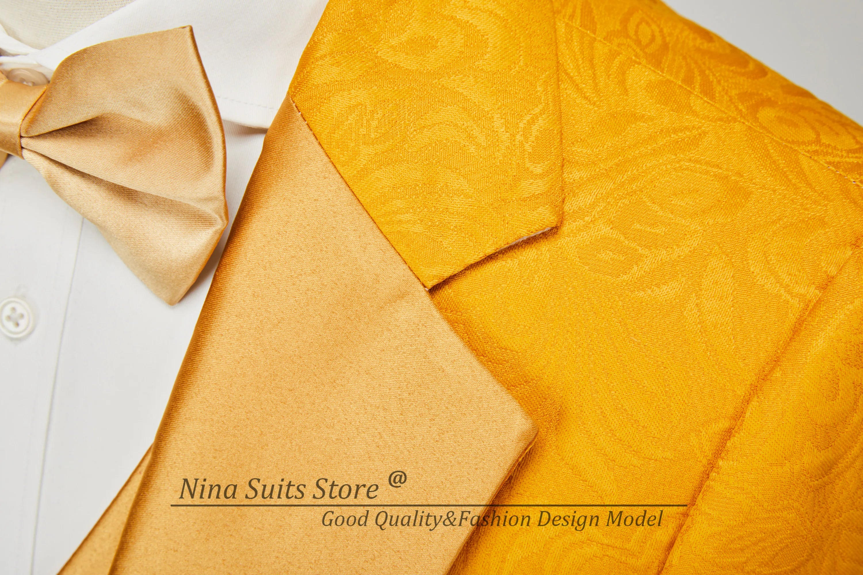 Jacquard Men Suits Tailored