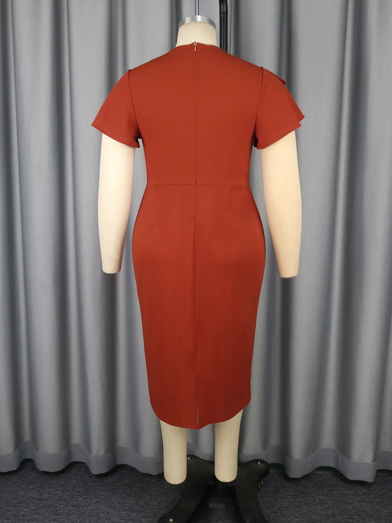 Plus Size Ruffled Dress
