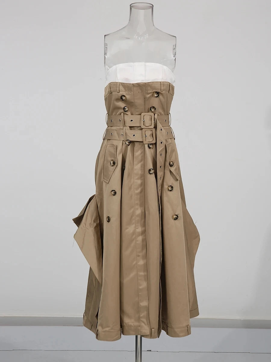 Strapless Sleeveless Dress
