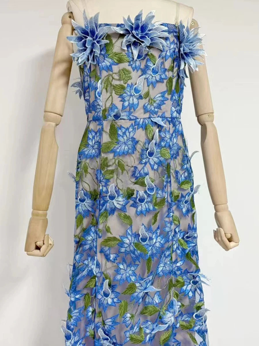 Strapless Feather Dress