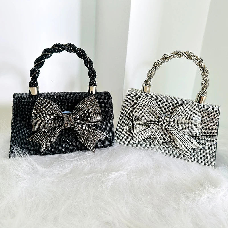 Bow Decoration Clutch Bags