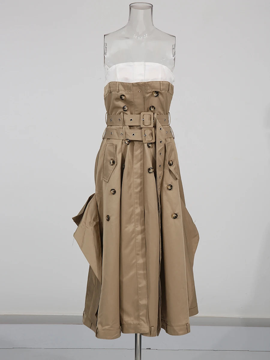 Strapless Sleeveless Dress