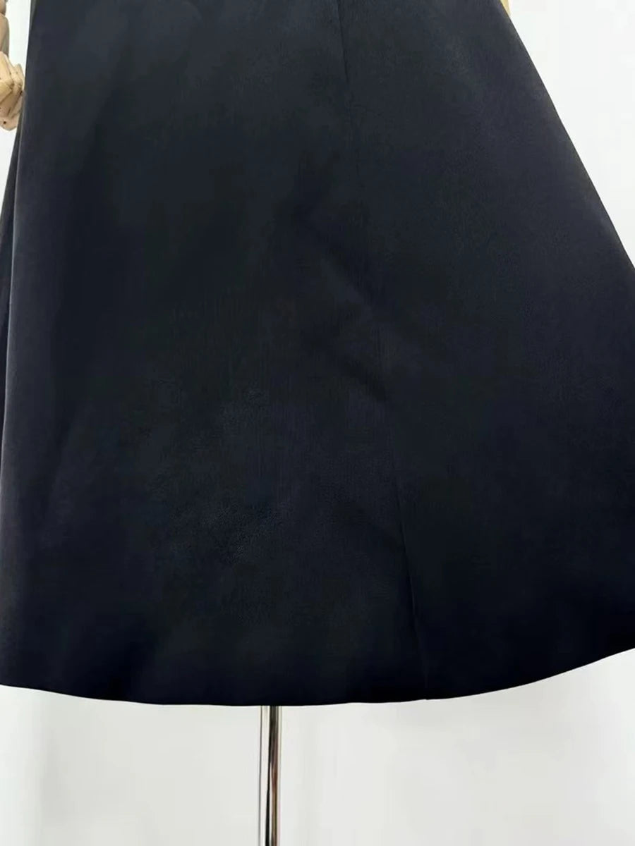 Spliced 3D Flower Dress