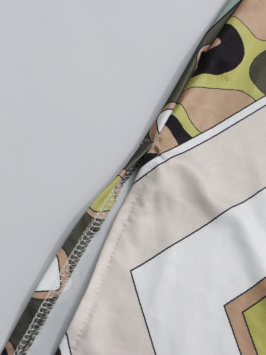 Hit Color Printing Casual Dresses