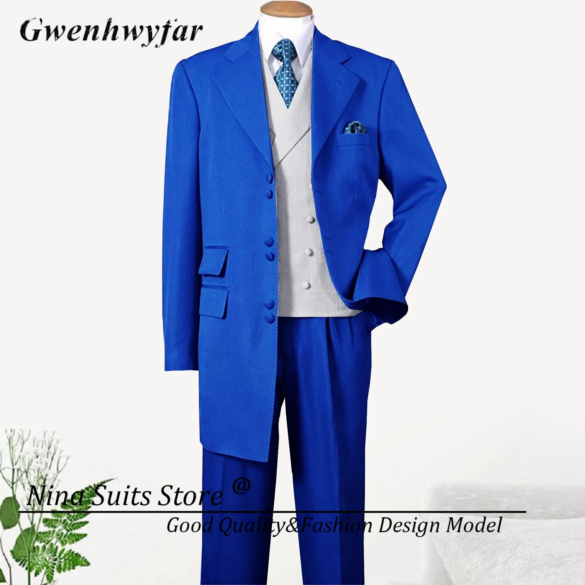 Men Long Coat Suits