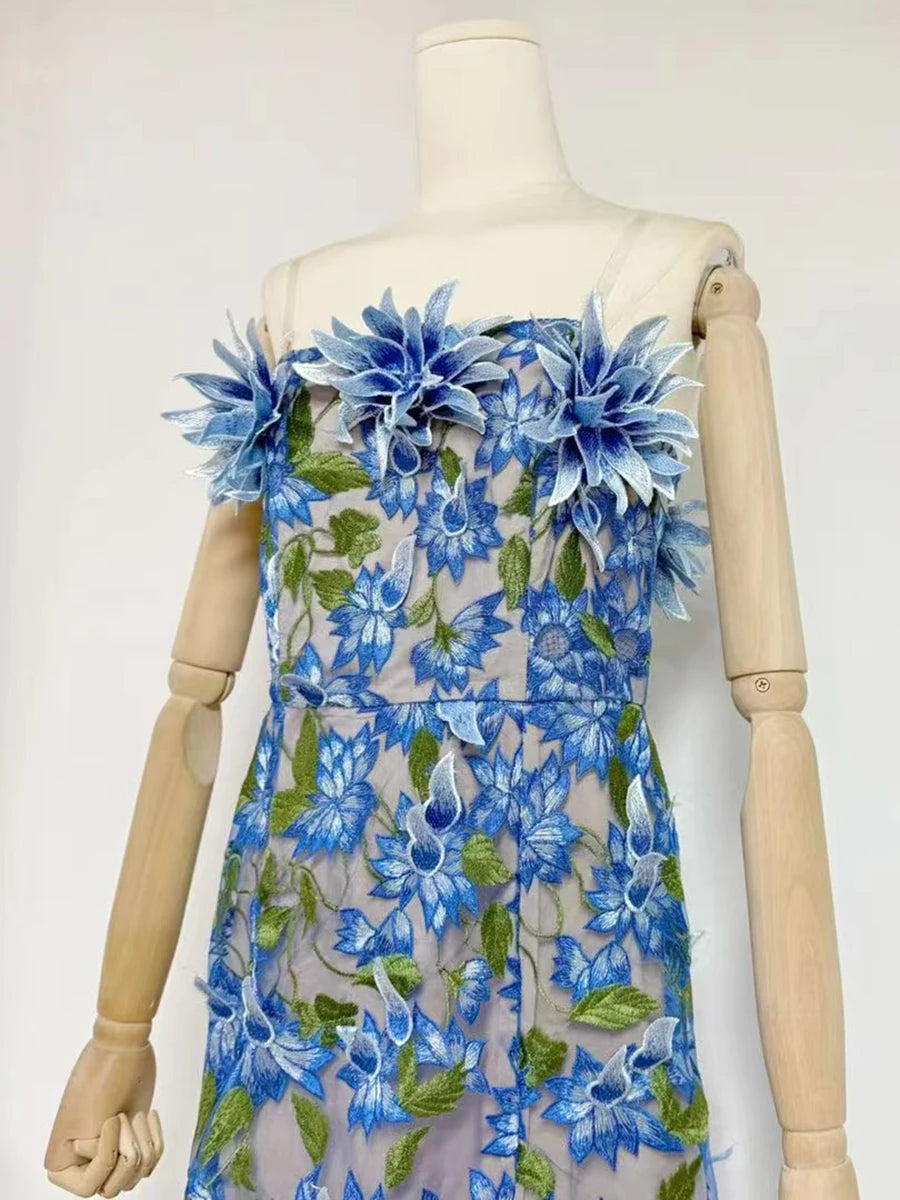 Strapless Feather Dress