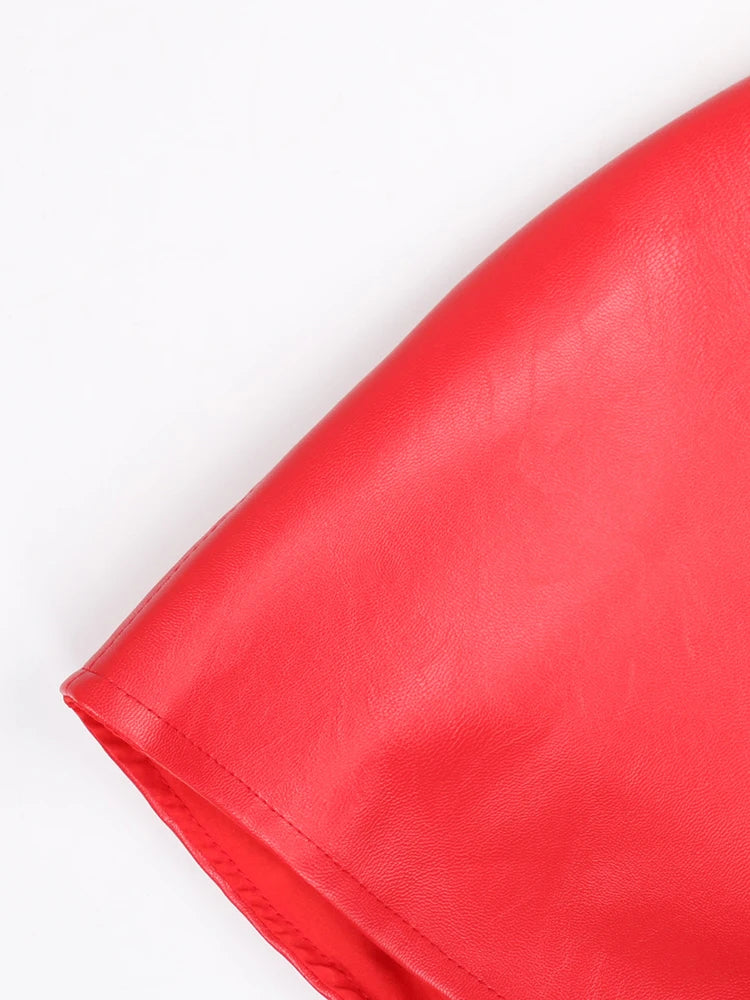 Red Leather Top