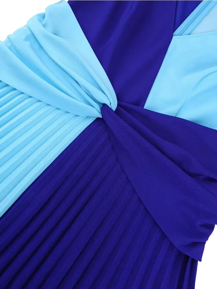Plus Size A Line Pleated Dress